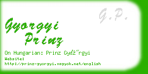 gyorgyi prinz business card